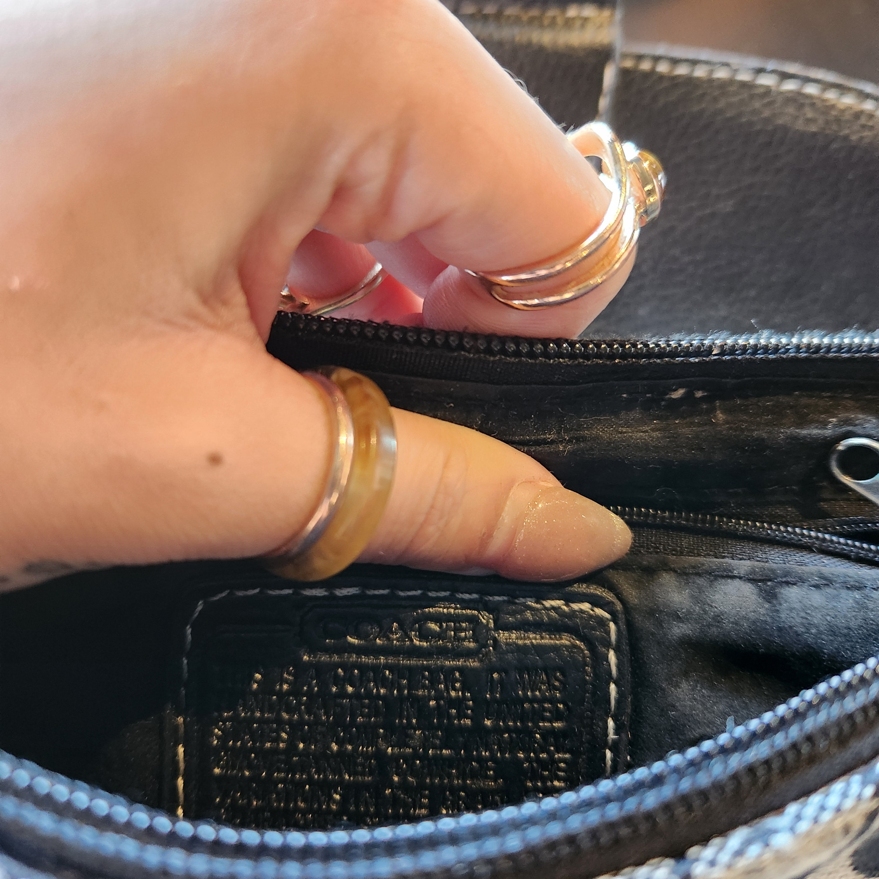 Classic Vintage Coach Side Bag