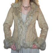 Suede Embroidered Penny Lane Jacket (M)