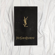 Vintage YSL Yves Saint Laurent Wedge Heels Silver Mirrored Lucite Mules (7.5)