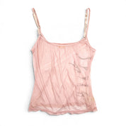 Vintage Y2K Roberto Cavalli Pink Embellished Cami Top (M)
