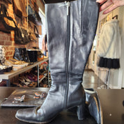 Antonio Melani Leather Pointy Butterfly Boots (Size 9)