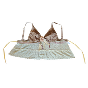 Whimsical Floral Sequin Tank (M)