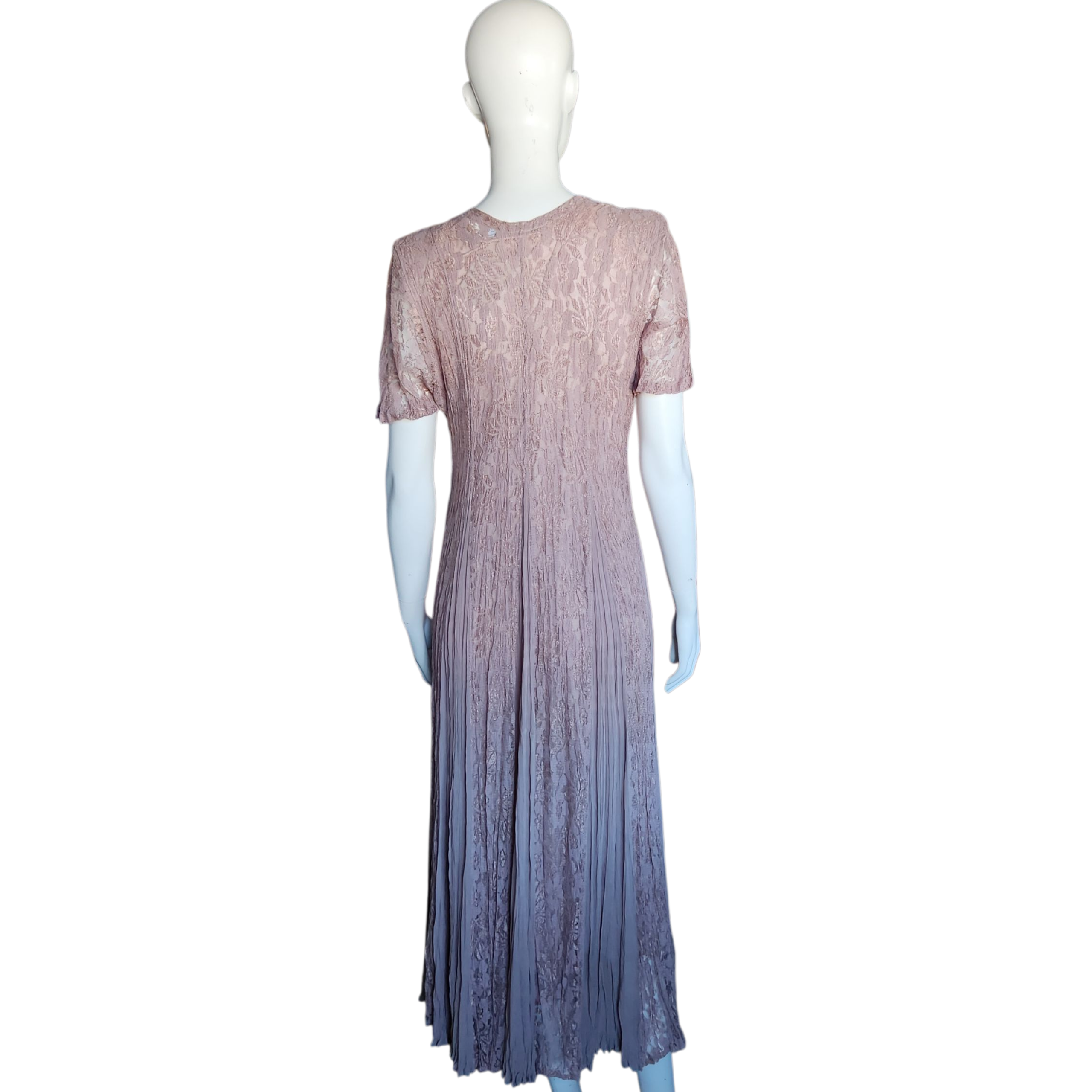 Lacy Taupe Maxi Dress (S)