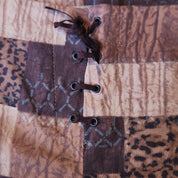Animal Print Patchwork Style Pants (M)