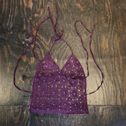 Lace Crochet Beaded Top (M)