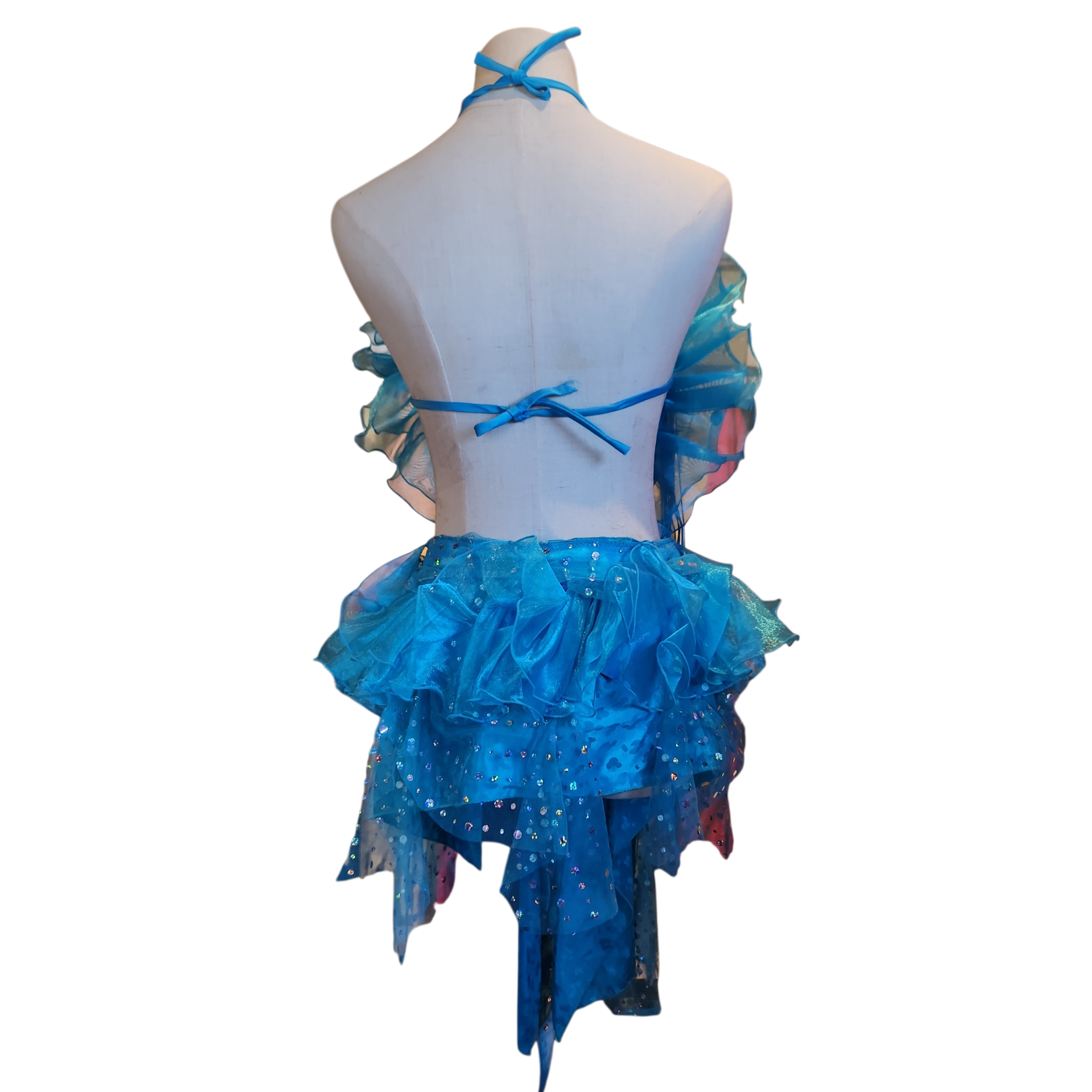Custom Blue Flower Two-piece Set (xs/s)