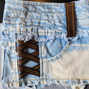 Acid Wash Mini Shorts (L)