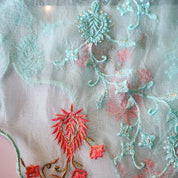 Aqua Embroidered Fairy Tank (S)