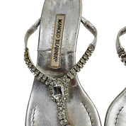 Vintage Manolo Blahnik Kitten Heels Jeweled - (6)