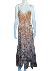 Cheetah and Gold Maxi Dress (XL)