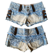 Acid Wash Mini Shorts (L)
