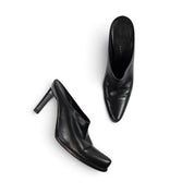 Vintage Prada Black Leather Heels - (7)