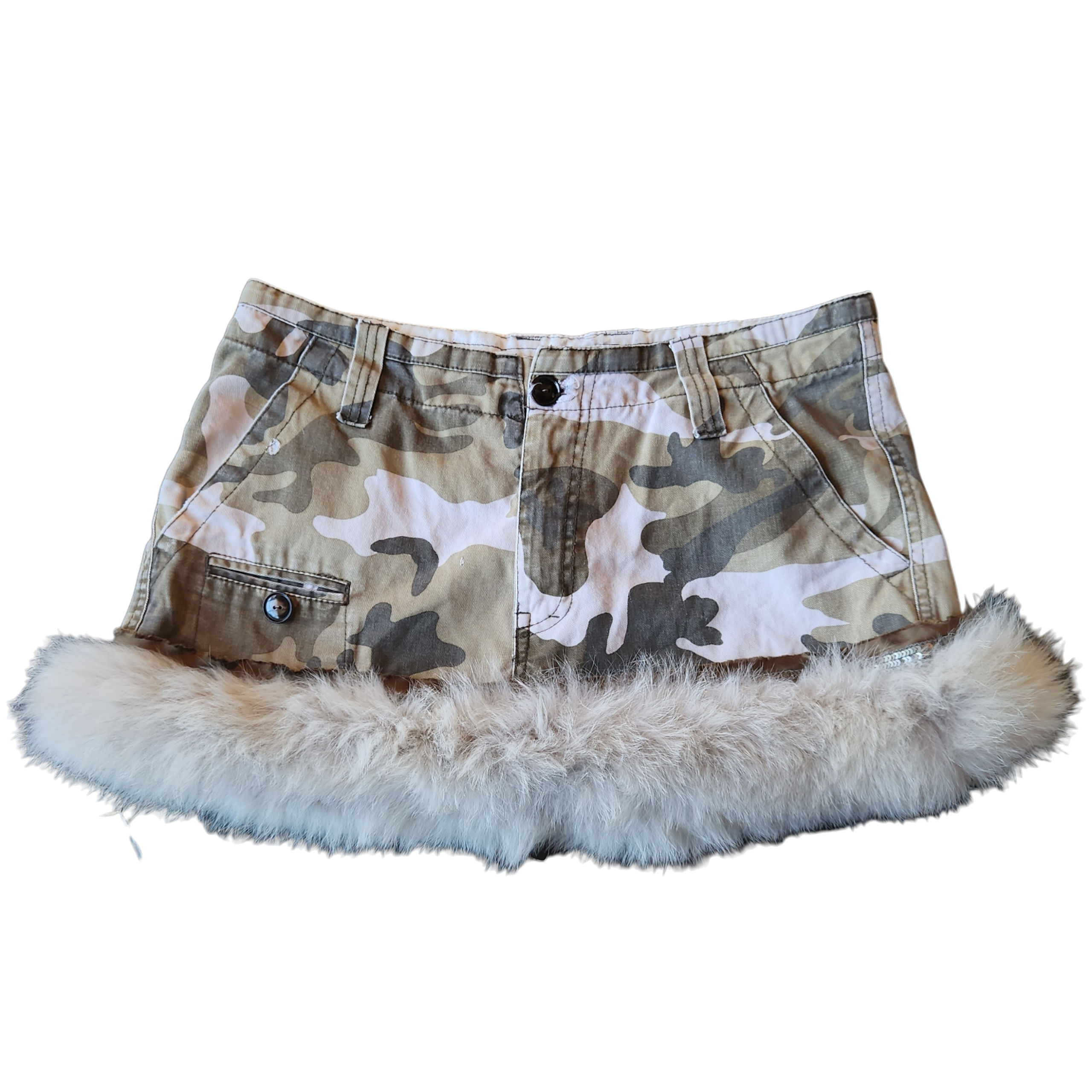 Pretty-N-Pink Camo Mini Skirt (XL)