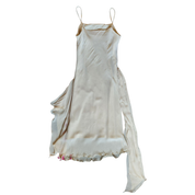Y2K Sage Beaded Midi Dress(S)