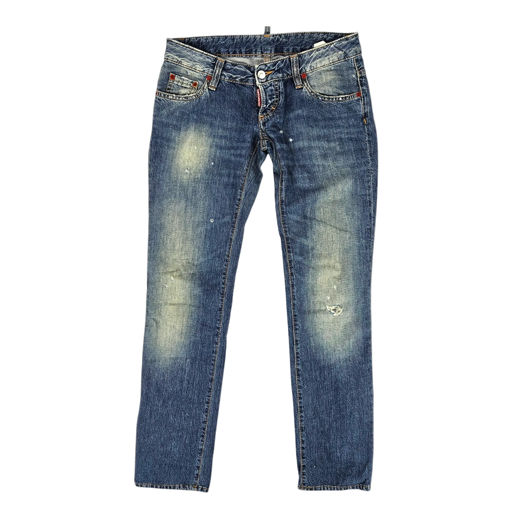 Vintage Y2k Dsquared2 Distressed Low Rise Jeans Subversive (xs)