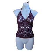 Lace Crochet Beaded Top (M)