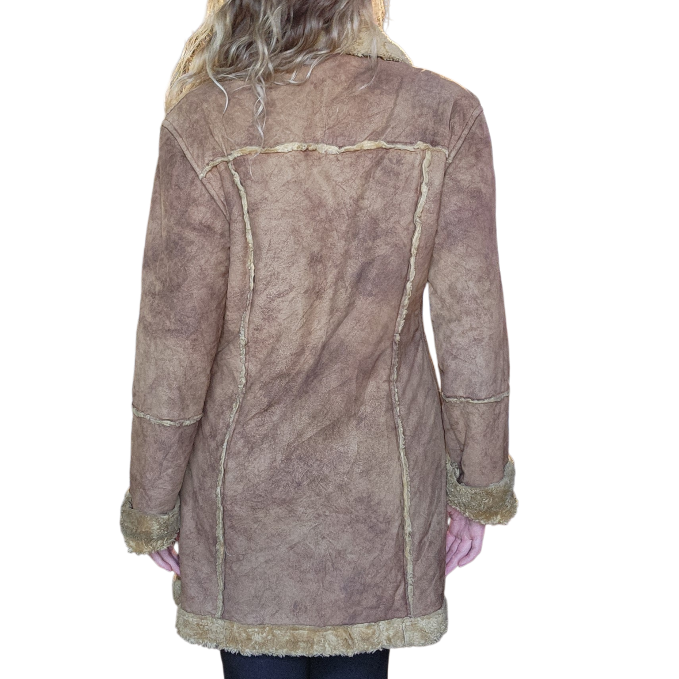 Tan Embroidered Coat (M/L)