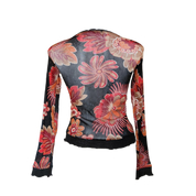 Mesh Knit Floral Top (XS/S)