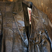 Black Leather Butterfly Jacket (M-L)