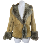 Sage Fur-lined Coat (L/XL)