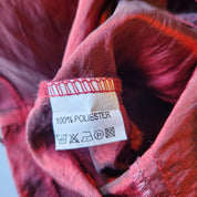 Lace-Up Maroon Ruffle Top (M)