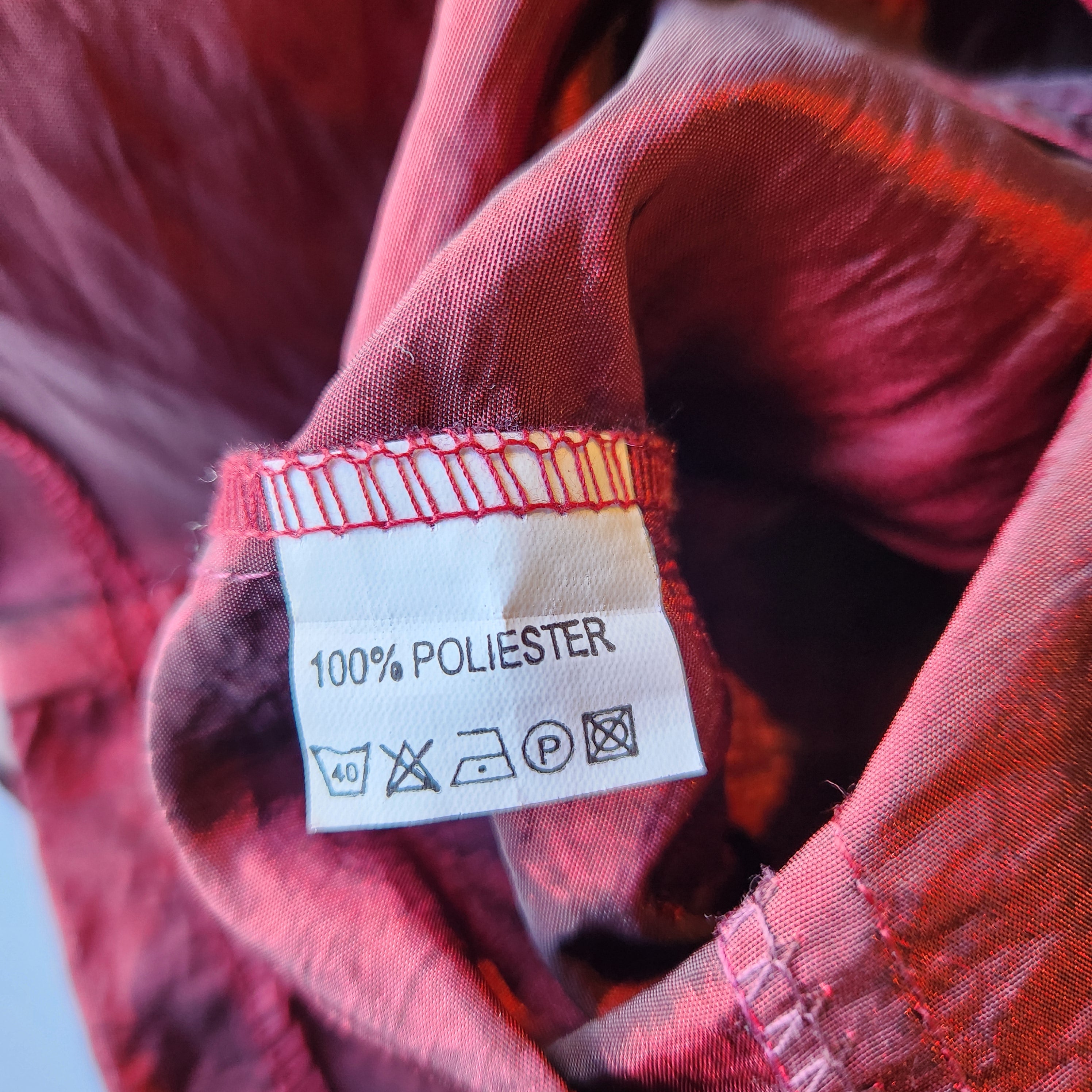 Lace-Up Maroon Ruffle Top (M)