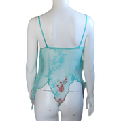 Aqua Embroidered Fairy Tank (S)