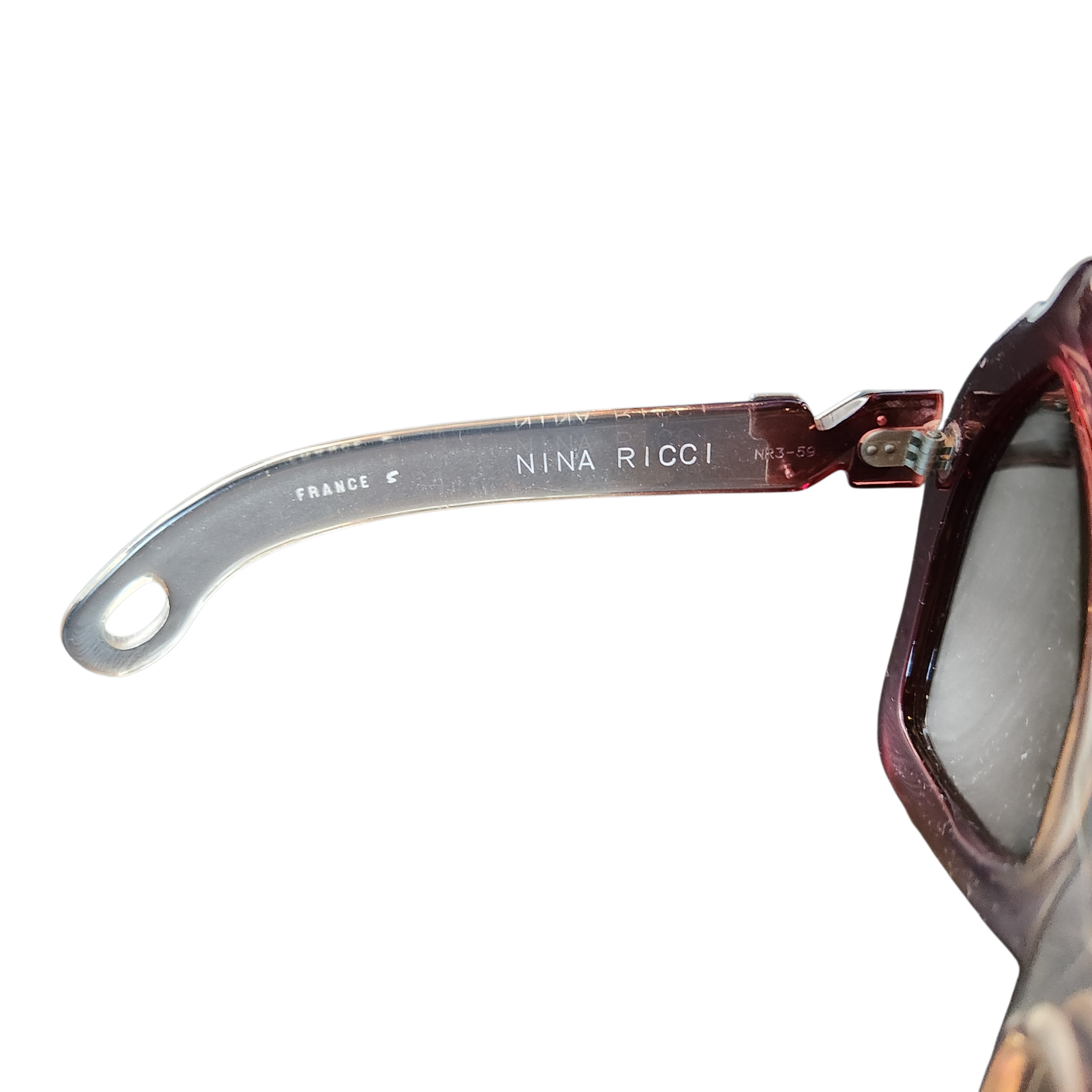 Nina Ricci 1970s oversized butterfly sunglasses
