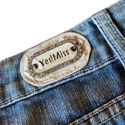 Y2K Distressed Denim Mini Skirt (M)