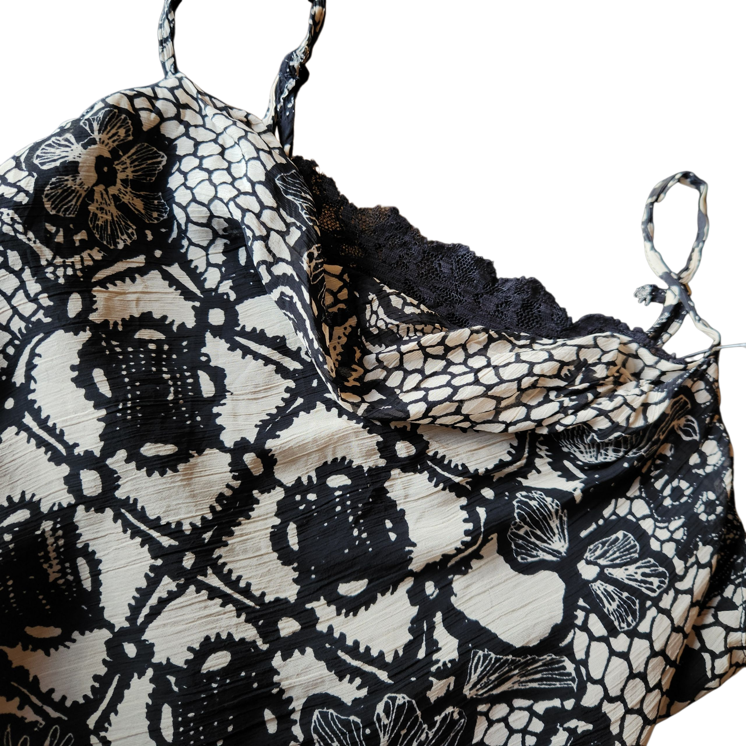 Lace Print Midi Dress (S)