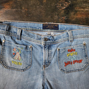 Juicy Couture Zodiac Y2k Denim Jorts (M/L)