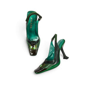 Vintage Prada 99" Foliage Heels - (6)