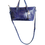 Midnight Blue Alligator Bag by Brahmin
