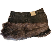 Black Lee Fur Skirt (M)