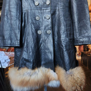 Piccole Donne Italian Leather fur coat (S/M)