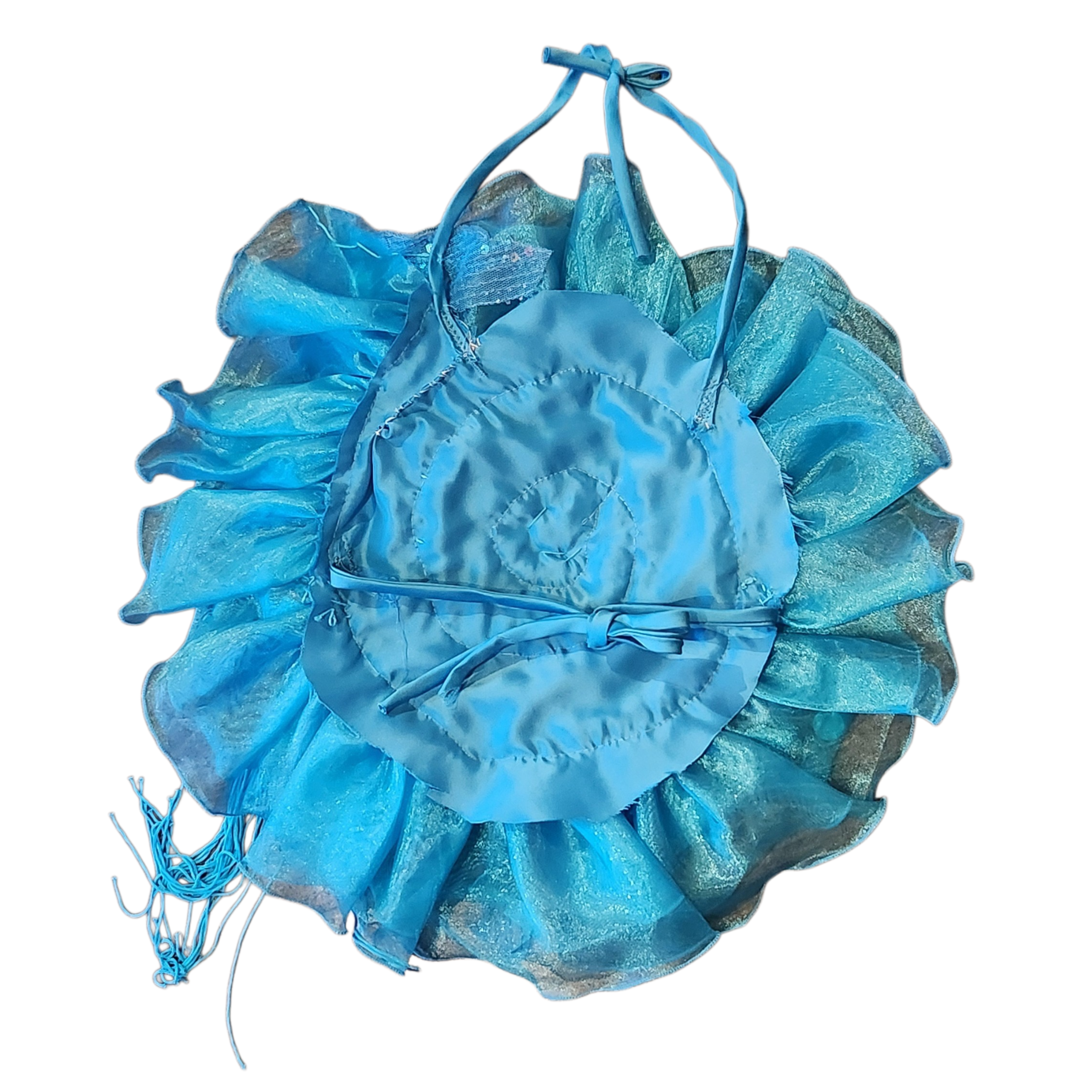 Custom Blue Flower Two-piece Set (xs/s)