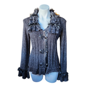 Gothic Knit Zip-up Sweater (M)