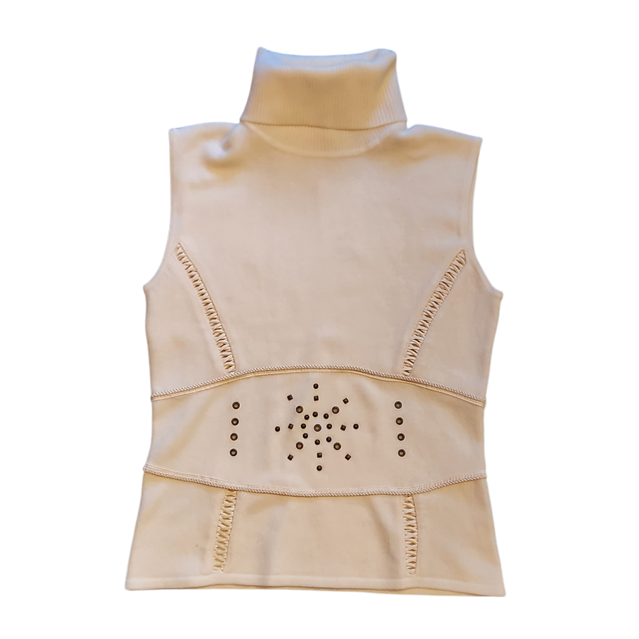Last Woman Studded Knit Turtle Neck (M)
