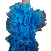 Custom Blue Flower Two-piece Set (xs/s)