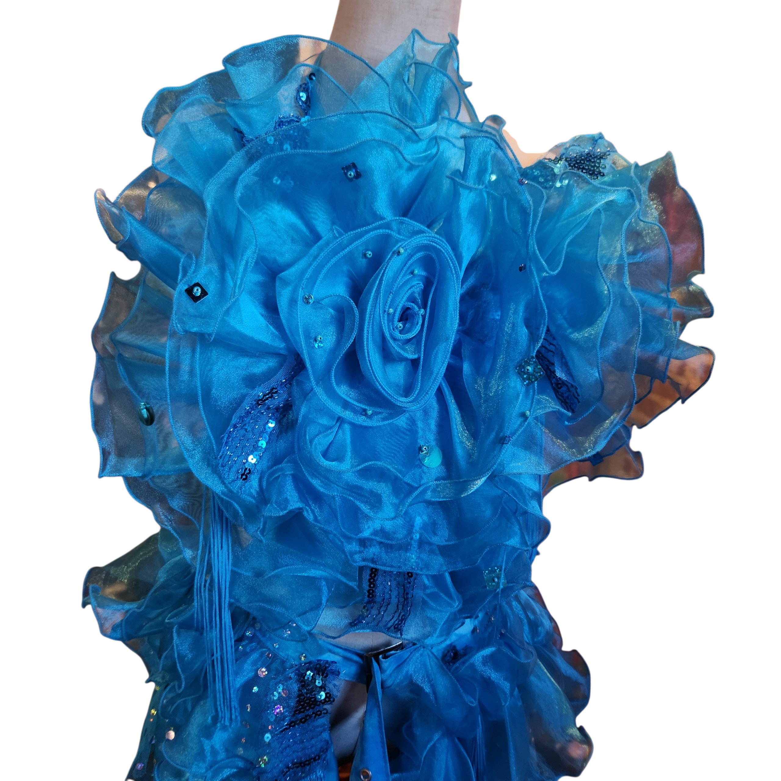 Custom Blue Flower Two-piece Set (xs/s)