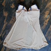 Sultry Black and Gold Slip Dress (S)