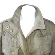 Miss Sixty Military Green Trench Jacket (M)
