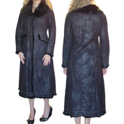 Black Embroidered Duster (M)