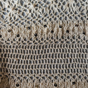 White Mesh Crochet Tank (S)