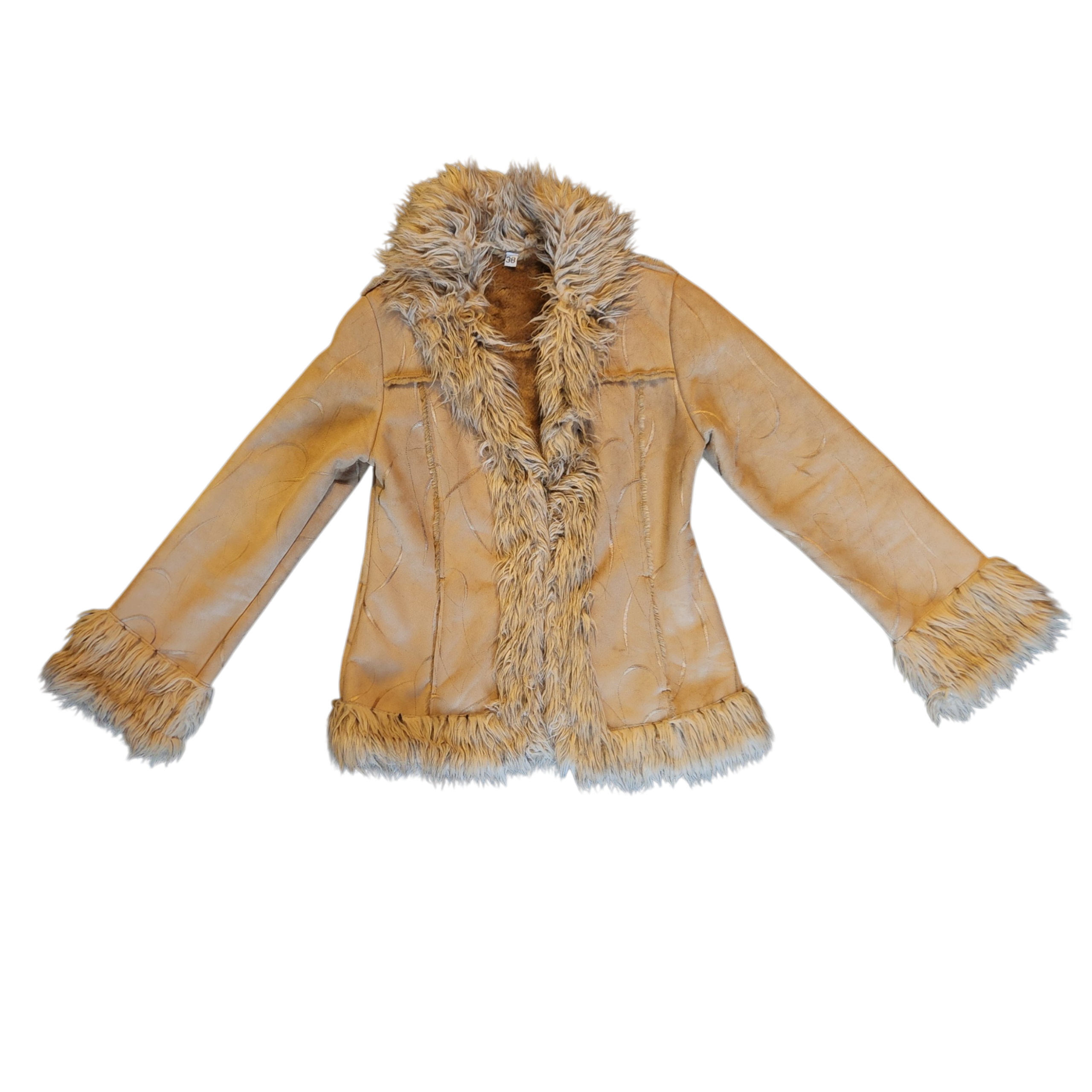 Suede Embroidered Penny Lane Jacket (M)