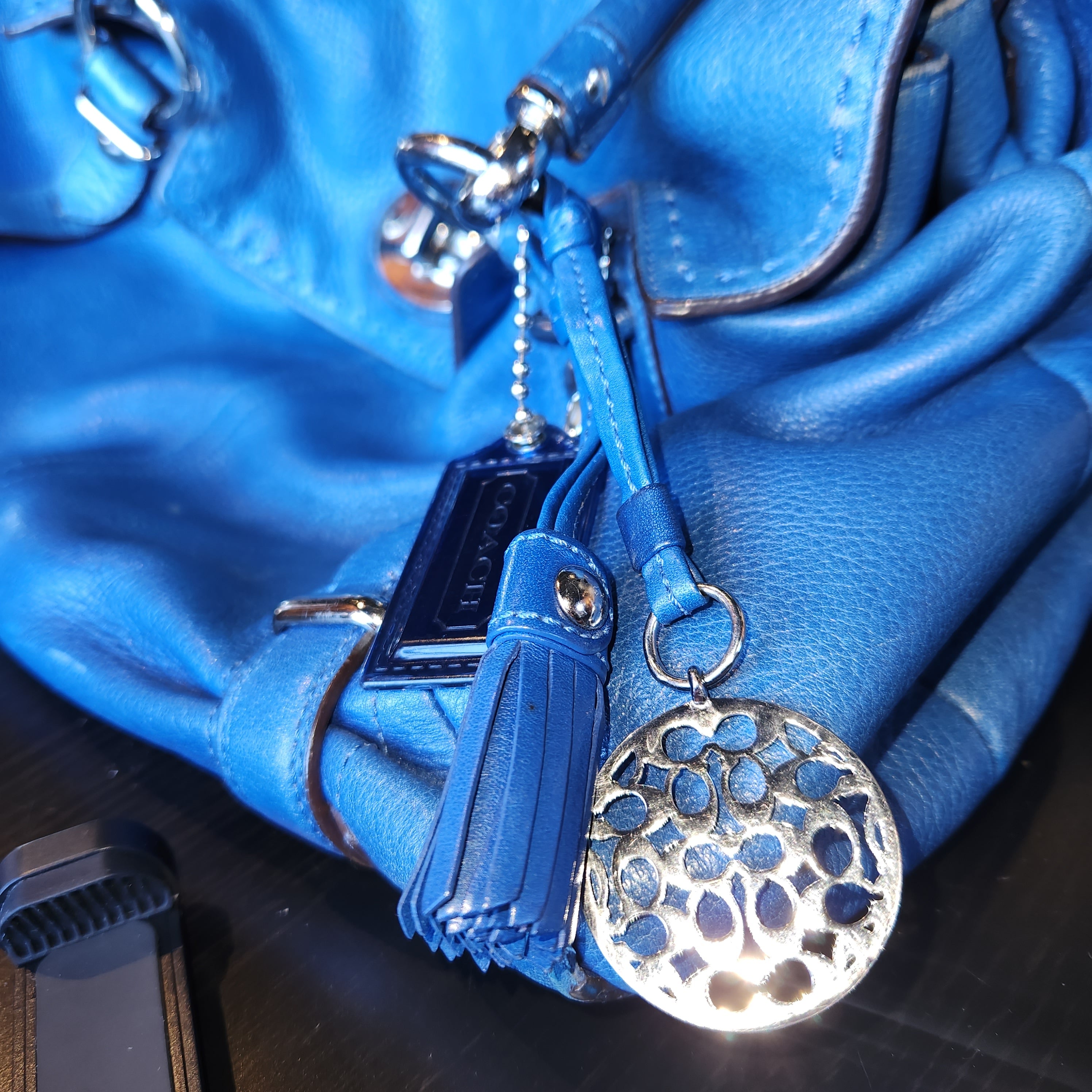 Cornflower Blue Slouch Bag by Coach