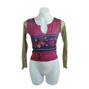 Floral Mesh Top (S)