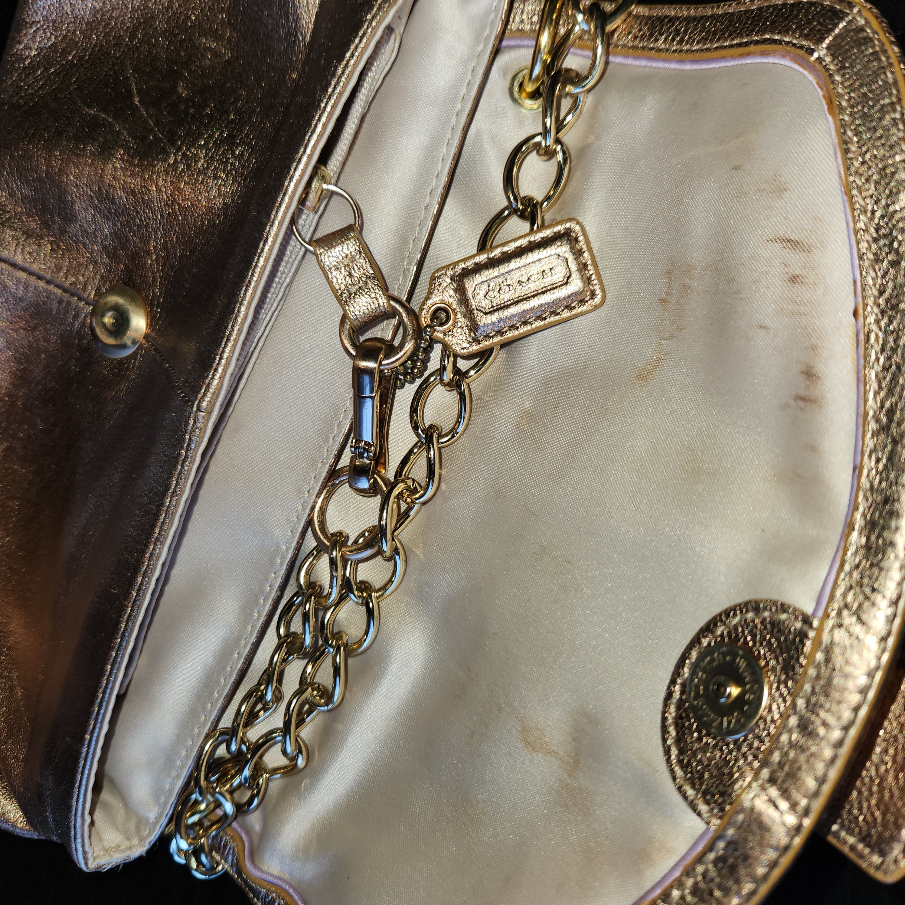 The coach Golden Purse