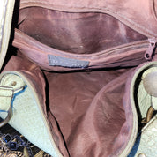 Sage Snakeskin Custom Chain Bag