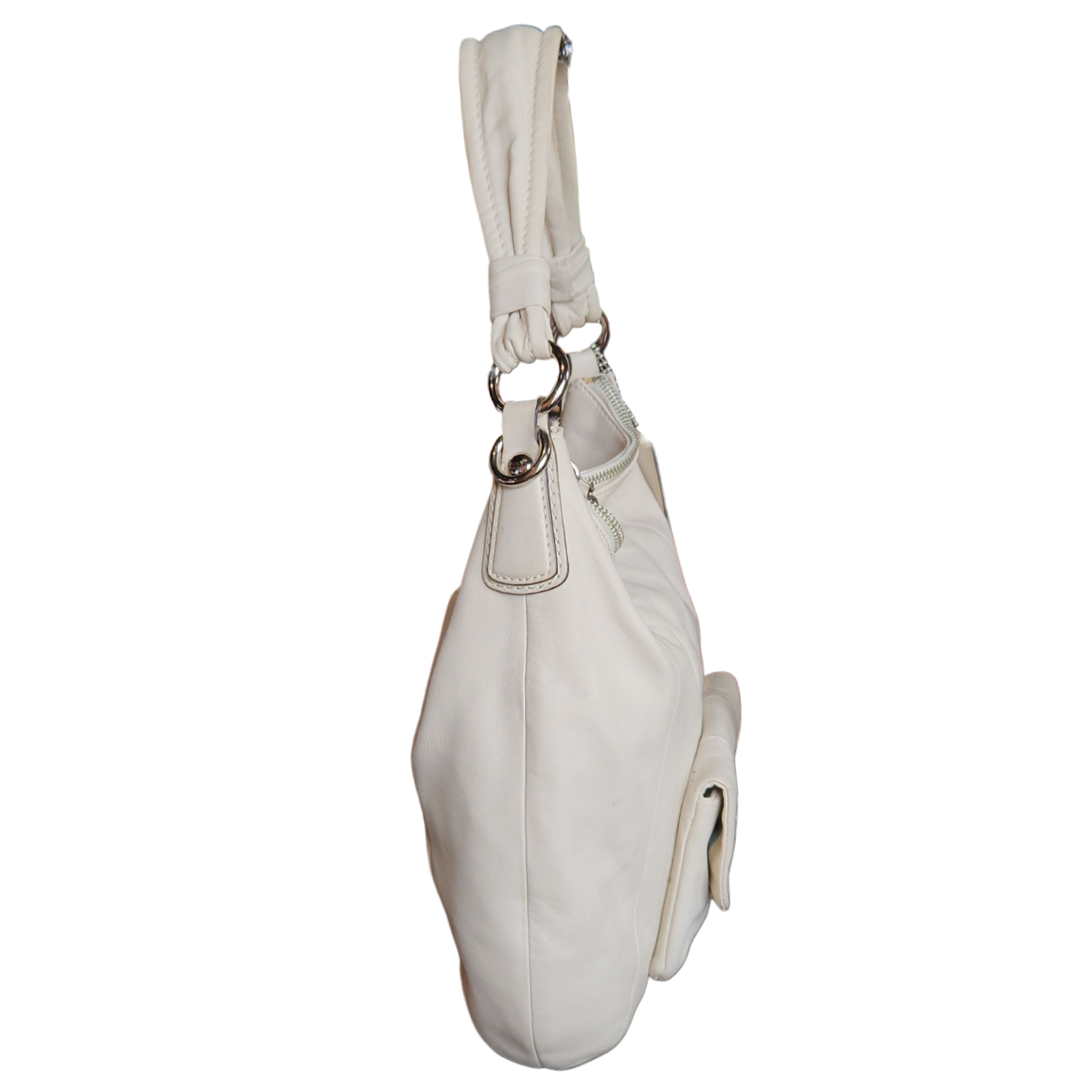 Creamy Leather Shopper by Coach